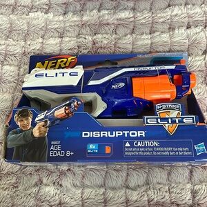 NERF Disruptor Elite Blaster - 6-Dart Rotating Drum, Slam Fire